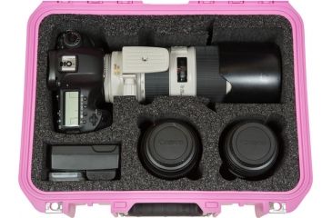 Image of SKB Cases iSeries DSLR Pro Camera Case, Pink, 14 7/8 in. x 12 in. x 7 3/8 in. 3I-13096SLRP