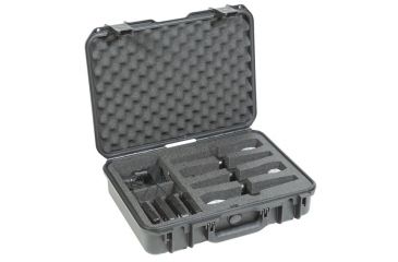 Image of SKB Cases iSeries Injection Molded Case for 4 Wireless Mic Systems, Black 3i-1813-5WMC