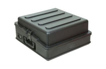 Image of SKB Cases Roto-molded 10U Top Mixer Rack, Steel Rails, Hard top, L/R Access doors, Black 1SKB-R100
