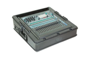 Image of SKB Cases Roto-molded 10U Top Mixer Rack, Steel Rails, Hard top, L/R Access doors, Black 1SKB-R100