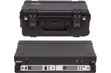 Image of SKB Cases Seres Case W/Removeable 2U Injecton Molded 9in Deep Rack Cage, Carry-On Sze, Tsa Latches, Wheels, 3I-2011M72U