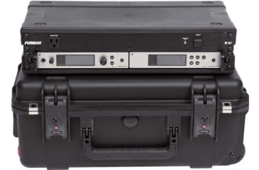 Image of SKB Cases Seres Case W/Removeable 2U Injecton Molded 9in Deep Rack Cage, Carry-On Sze, Tsa Latches, Wheels, 3I-2011M72U