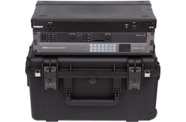 Image of SKB Cases Seres Case W/Removeable 3U Injecton Molded 9in Deep Rack Cage, Tsa Latches, Wheels, 3I-2011M103U