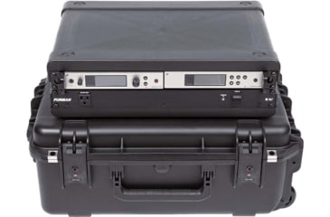 Image of SKB Cases Seres Case Wth Removeable 2U Injecton Molded 13in Deep Rack Cage, Tsa Latches, Wheels, 3I-2215M82U
