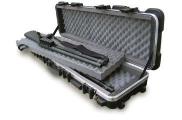Image of SKB Cases Short 40in Double Rifle Case, Black w/Wheels, Stackable - 2SKB-4009