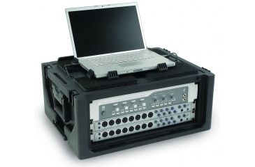 Image of SKB Cases Studio Flyer - 4U rack and Laptop combo case 1SKB19-RSF4U