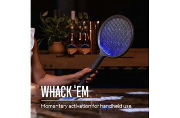 Image of SKEETER HAWK Rechargeable Electric Fly Swatter, Black, SKE-SWA-1000