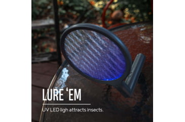 Image of SKEETER HAWK Rechargeable Electric Fly Swatter, Black, SKE-SWA-1000