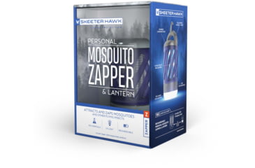 Image of SKEETER HAWK Rechargeable Personal Bug Zapper w/ LED Lantern, Grey, SKE-ZAP-0001