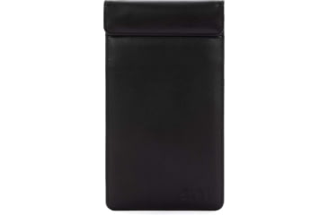 Image of SLNT Faraday Phone Sleeve, Black Leather, Medium, SPS-MPBL