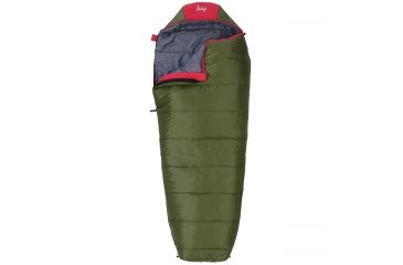 Image of Slumberjack Boys Big Scout Sleeping Bag, +30, Green/Brown, 52727618SR