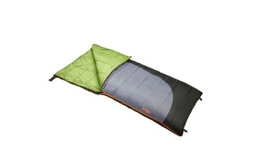 Image of Slumberjack Forest 0 Reg RH Sleeping Bag, 80 x 34 in, Black/Gray 51720518RR