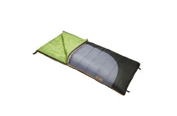 Image of Slumberjack Forest 20 Reg RH Sleeping Bag, 80 x 34 in, Black/Gray 51720618RR