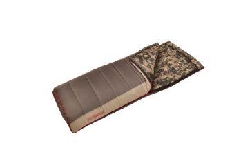 Image of Slumberjack Wheeler Lake Sleeping Bag, 20 Degree Fahrenheit, Brown/Tan/Desert Camo, 51728018