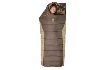 Image of Slumberjack Wheeler Lake Sleeping Bag, 20 Degree Fahrenheit, Brown/Tan/Desert Camo, 51728018