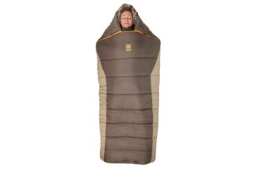 Image of Slumberjack Wheeler Lake Sleeping Bag, 20 Degree Fahrenheit, Brown/Tan/Desert Camo, 51728018