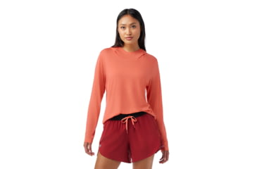 Image of Smartwool Active Ultralite Hoodie - Womens, Coral Reef, Extra Large, SW016592P3510XL000