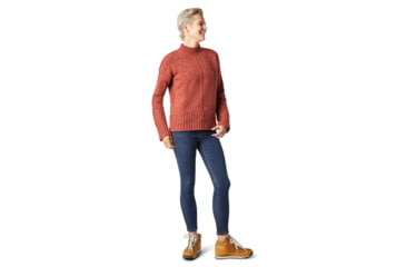 Image of Smartwool Bell Meadow Sweater - Womens, Woodsmoke/Ginger Heather Marl, Medium, SW016385F13-M