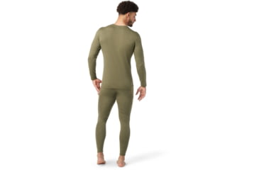 Image of Smartwool Classic Thermal Merino Base Layer Colorblock Crew - Mens, K66 Winter Moss Heather, Large, SW016353K66L