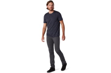 Image of Smartwool Everyday Exploration Short Sleeve Henley - Mens, Deep Navy Heather, Extra Large, SW000369108-XL