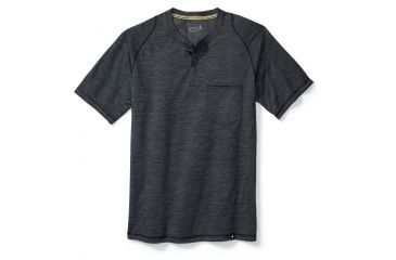 Image of Smartwool Everyday Exploration SS Henley Mens, Charcoal, S, SW000272003-S