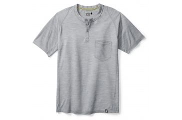 Image of Smartwool Everyday Exploration SS Henley Mens, Light Gray, XXL, SW000272039-XXL