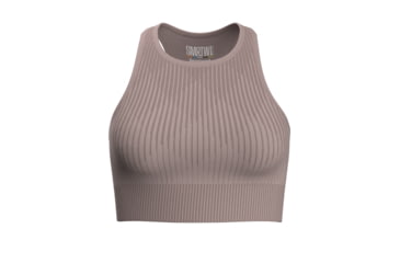 Image of Smartwool Intraknit Crop Bra - Womens, Sandstone, Extra Large, SW016848G691-XL