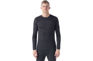 Image of Smartwool Intraknit Thermal Merino Base Layer Crew - Mens, Charcoal/Black, Medium, SW019286698100M000