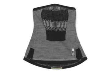 Image of Smartwool Intraknit Thermal Neck Gaiter, Black Plaid, One Size, SW016328E74-1FM