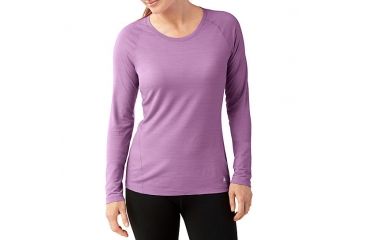 Image of Smartwool Merino 150 Base Layer Pattern Long Sleeve, Lilac, Extra Small, SW015256703XS