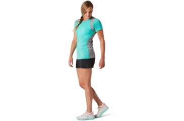 Image of Smartwool Merino 150 Baselayer Colorblock Short Sleeve - Womens, Oasis, Large, SW000418D13-L