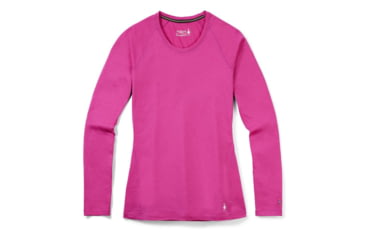 Image of Smartwool Merino 150 Baselayer Long Sleeve - Womens, Festive Fuchsia, Medium, SW015255J24M