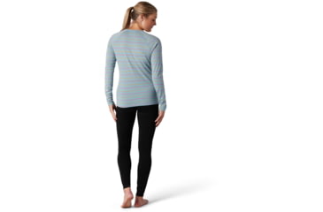 Image of Smartwool Merino 150 Baselayer Long Sleeve - Womens, Wave Blue Stripe, Small, SW015255D53-S