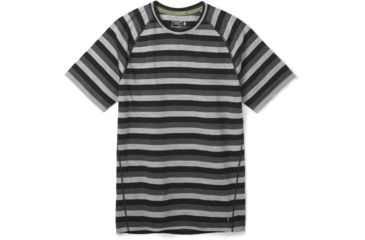 Image of Smartwool Merino 150 Baselayer Short Sleeve - Mens, Iron Stripe, 2XL, SW016041D48-XXL