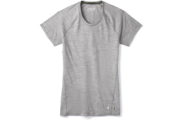 Image of Smartwool Merino 150 Baselayer Short Sleeve - Womens, Light Gray Heather, Small, SW015253545-S