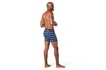 Image of Smartwool Merino 150 Boxer Brief Boxed - Mens, Deep Navy Stripe, Large, SW014011F91L