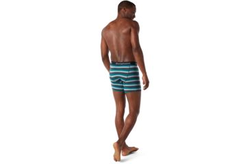 Image of Smartwool Merino 150 Boxer Brief Boxed - Mens, Pacific Stripe, Small, SW014011D55-S