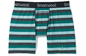 Image of Smartwool Merino 150 Boxer Brief Boxed - Mens, Pacific Stripe, Small, SW014011D55-S