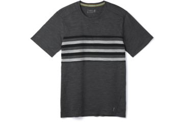 Image of Smartwool Merino 150 Colorblock Short Sleeve - Mens, Iron Heather, Extra Large, SW016413D36-XL