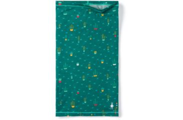 Image of Smartwool Merino 150 Neck Gaiter, Dark Peacock Cactus Print, 1FM, SW018028D75-1FM