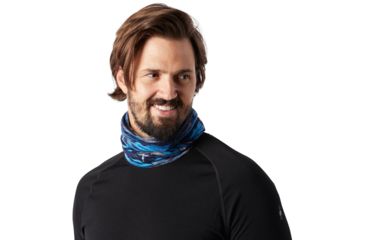Image of Smartwool Merino 150 Neck Gaiter, Deep Navy Canyon Sunset Print, 1FM, SW018028D61-1FM