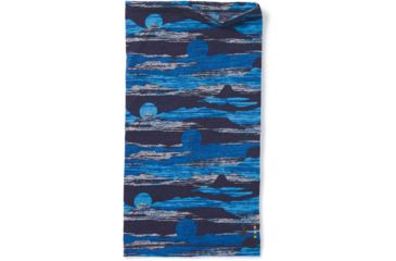 Image of Smartwool Merino 150 Neck Gaiter, Deep Navy Canyon Sunset Print, 1FM, SW018028D61-1FM