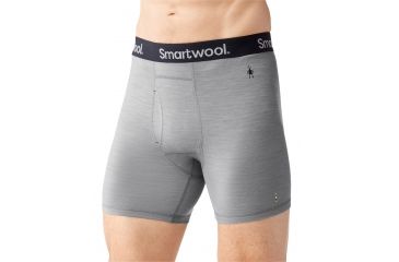 Image of Smartwool Merino 150 Pattern Boxer Brief Mens, Light Gray, XXL, SW014012039-XXL