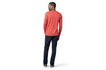 Image of Smartwool Merino 150 Plant-Based Dye Baselayer Long Sleeve - Mens, Earth Red Wash, Small, SW016816J38S