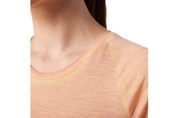 Image of Smartwool Merino 150 Plant-Based Dye Baselayer Short Sleeve - Womens, Summer Sound Cherry Mango Wash, Extra Small, SW016810J76XS