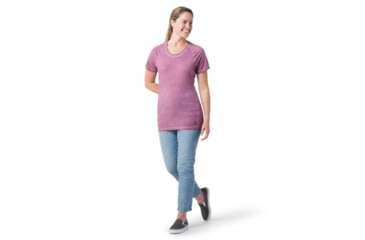 Image of Smartwool Merino 150 Plant-Based Dye Baselayer Short Sleeve - Womens, Summer Sound Purple Wash, Large, SW016810J77L