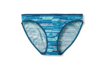 Image of Smartwool Merino 150 Print Bikini - Womens, Light Marlin Blue, Extra Small, SW019014B38-XS