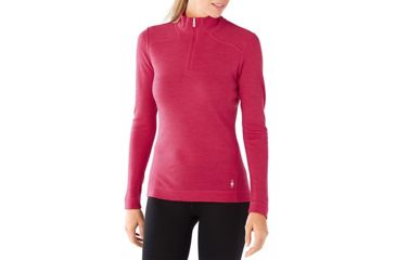 Image of Smartwool Merino 250 Base Layer 1/4 Zip - Women's, Potion Pink Heather, Small, SW0NP221907S