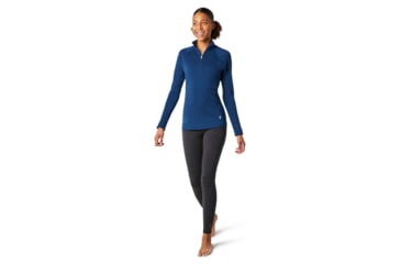 Image of Smartwool Merino 250 Baselayer 1/4 Zip - Womens, Alpine Blue Heather, Small, SW016373B26-S