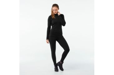 Image of Smartwool Merino 250 Baselayer 1/4 Zip - Womens, Black, Medium, SW0NP221001-M